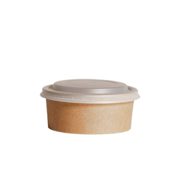 PP Flat Lids For Round Kraft Containers
