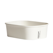 650ml White Rectangular Container