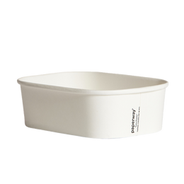 650ml White Rectangular Container
