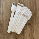 Pack 100pcs Wooden Fork