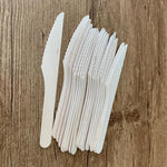 Pack 100pcs Wooden Knife