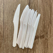 Pack 100pcs Wooden Knife