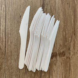 Pack 100pcs Wooden Knife