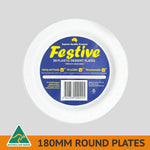 Pack 50pcs 7″ (180mm) Reusable Plates