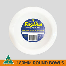Pack 50pcs 7″ (180mm) Reusable Bowls