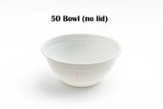 Pack 50pcs 1050ml White Noodle Bowls (No Lids)
