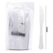 Pack 50pcs White Knives – Reusable
