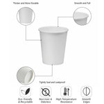 Pack 50pcs 120ml / 4oz (63mm) White Single Wall