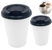 Pack 100pcs 12oz/16oz Black Premium Spout Lids