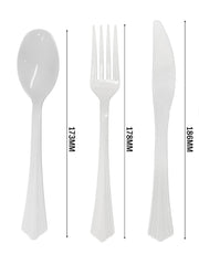 Pack 50pcs White Forks – Reusable