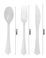 Pack 50pcs White Knives – Reusable