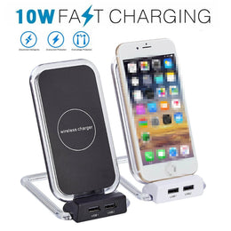 Wireless Charger Dock Charging Stand for Galaxy S8 S9 S10 iPhone X XS MAX XR