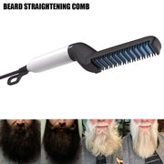 Multifunctional Quick Beard Straightener Hair Styler Comb Curler Show Cap Men