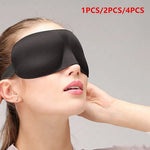 1/2/4PCS Sleep Eye Mask Travel Soft Memory Foam Padded Shade Cover Sleeping