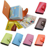 Unisex Business ID 24 Credit Card Holder Men Women Purse Wallet Pocket Case