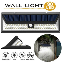 118LED Solar Sensor Light Motion Detection Security FLOOD Garden Yard Lamp IP65