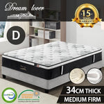 DOUBLE Mattress *9 Zone Pocket Spring Mattress Latex Foam EuroTop *DREAM LOVER