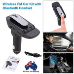 Wireless Bluetooth Headset FM Transmitter MP3 Wireless Adapter Car Kit Supp AU
