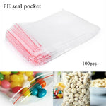200 Small ZipLock Zip Lock clip snap Resealable Bags 4 x 5cm 1.5x2" in