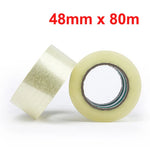 6/12/24/36/72 Rolls 4.8cm*80m Packing Tape Packaging Sticky Sealing Tape