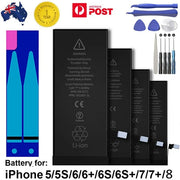 OEM Battery For iPhone 5 5s 6 6s 7 8 7Plus internal replacement +Free Tools