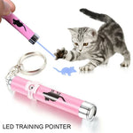 Funny LED Creative Cat Mouse Pointer Pink Laser rod Key ring Activity Toy Bright