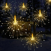 Remote control Waterproof Firework LED Copper Wire Strip String Lights Xmas